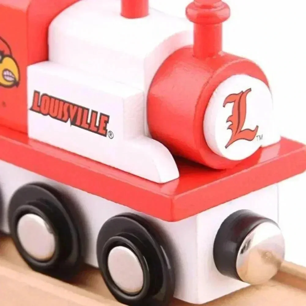 NEW NCAA Louisville Cardinals College Team Wooden Train Toy